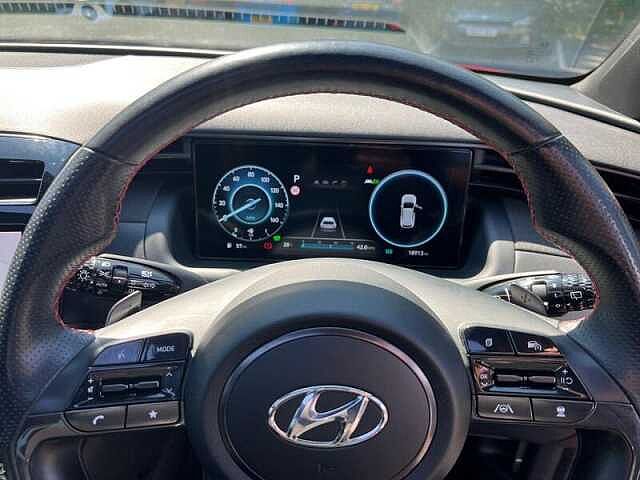 Hyundai TUCSON 1.6 h T-GDi N Line S SUV 5dr Petrol Hybrid Auto Euro 6 (s/s) (230 ps) Engine Red
