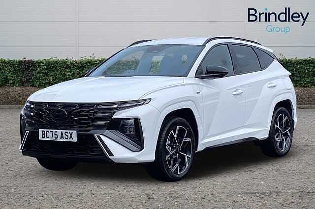 Hyundai TUCSON 1.6T 239 Hybrid N Line 5dr Auto Serenity White