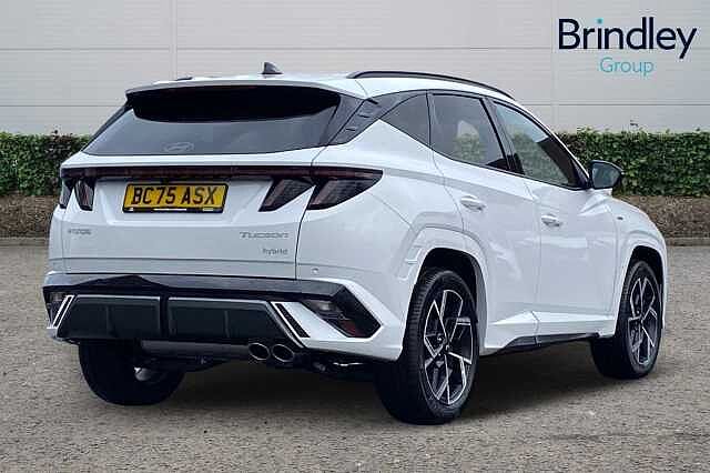 Hyundai TUCSON 1.6T 239 Hybrid N Line 5dr Auto Serenity White