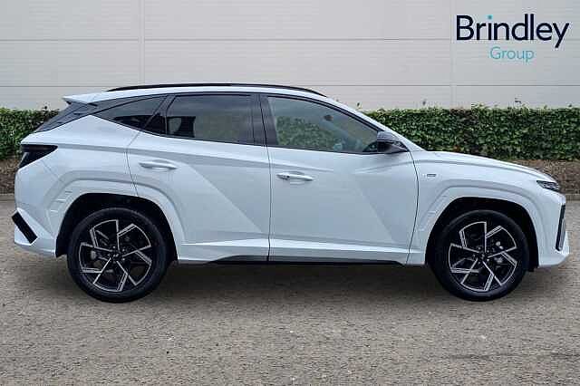 Hyundai TUCSON 1.6T 239 Hybrid N Line 5dr Auto Serenity White