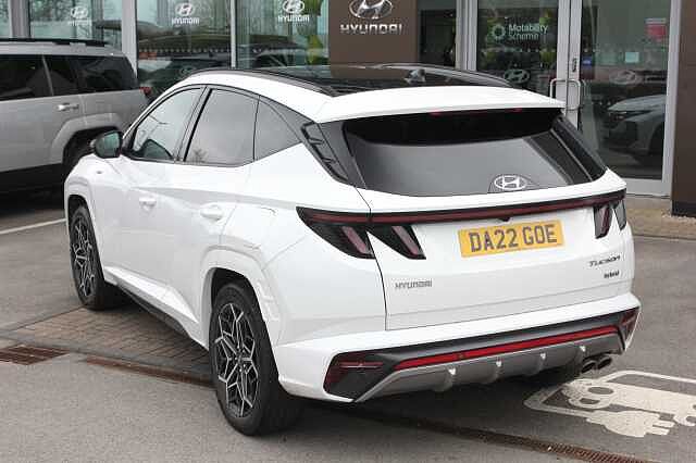 Hyundai TUCSON 1.6 TGDi Hybrid 230 N Line S 5dr 2WD Auto White