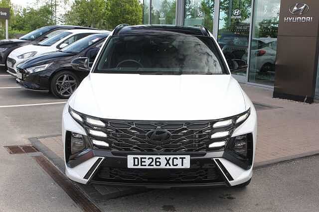 Hyundai TUCSON 1.6T 150 N Line S 5dr DCT White