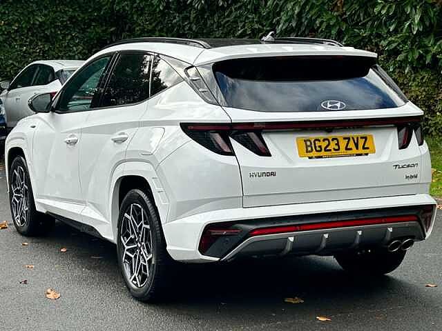 Hyundai TUCSON 1.6 h T-GDi N Line S SUV 5dr Petrol Hybrid Auto Euro 6 (s/s) (230 ps) White