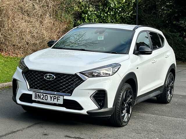 Hyundai TUCSON 1.6 T-GDi N Line SUV 5dr Petrol Manual Euro 6 (s/s) (177 ps) White