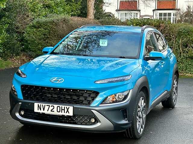 Hyundai KONA 1.6 h-GDi Premium SUV 5dr Petrol Hybrid DCT Euro 6 (s/s) (141 ps) Blue