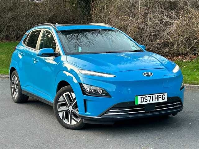 Hyundai KONA 64kWh Ultimate SUV 5dr Electric Auto (10.5kW Charger) (204 ps) Blue