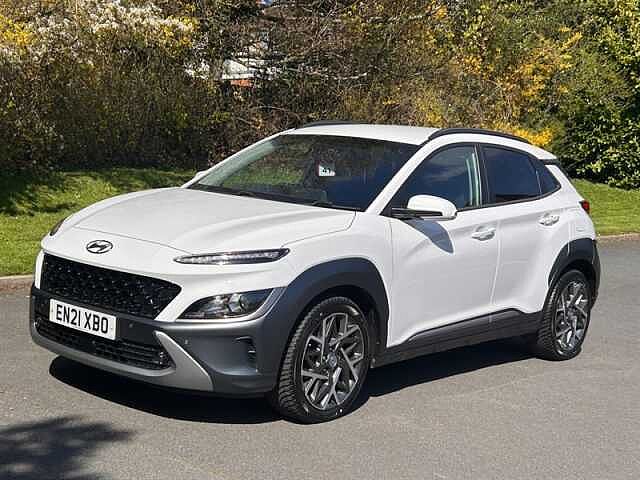 Hyundai KONA 1.6 h-GDi Premium SUV 5dr Petrol Hybrid DCT Euro 6 (s/s) (141 ps) White