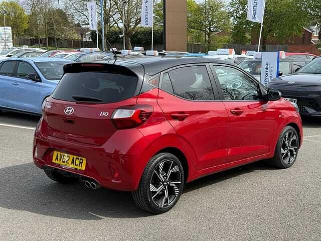 Hyundai I10 1.0 T-GDi N Line Hatchback 5dr Petrol Manual Euro 6 (s/s) (90 ps) Red