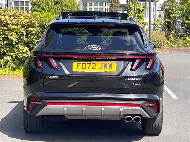 Hyundai TUCSON 1.6 h T-GDi N Line S SUV 5dr Petrol Hybrid Auto Euro 6 (s/s) (230 ps) Black