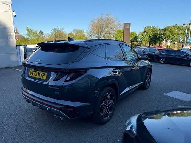 Hyundai TUCSON 1.6 T-GDi MHEV N Line S SUV 5dr Petrol Hybrid DCT 4WD Euro 6 (s/s) (180 ps) Grey