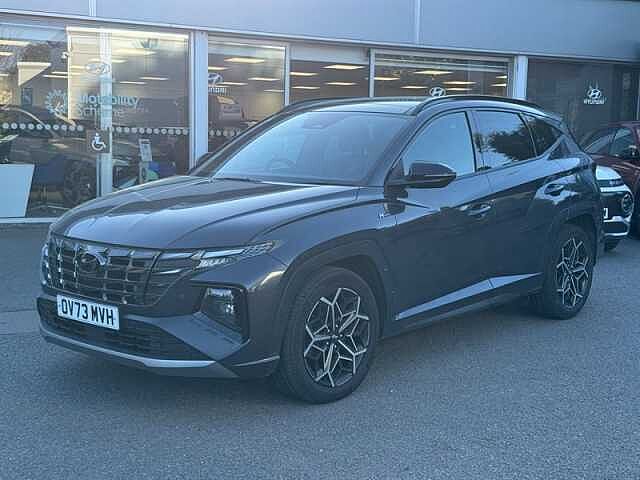 Hyundai TUCSON 1.6 T-GDi MHEV N Line S SUV 5dr Petrol Hybrid DCT 4WD Euro 6 (s/s) (180 ps) Grey