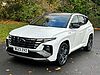 Hyundai TUCSON 1.6 h T-GDi N Line S SUV 5dr Petrol Hybrid Auto Euro 6 (s/s) (230 ps) White