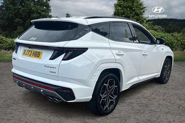 Hyundai TUCSON 1.6 TGDi Hybrid 230 N Line 5dr 2WD Auto Serenity White