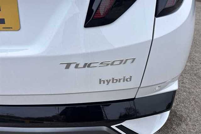 Hyundai TUCSON 1.6 T-GDi N Line S SUV 5dr Petrol Hybrid Auto Euro 6 (s/s) (215 ps) White