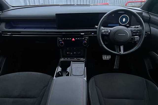 Hyundai TUCSON 1.6 T-GDi N Line SUV 5dr Petrol Hybrid Auto Euro 6 (s/s) (215 ps) White