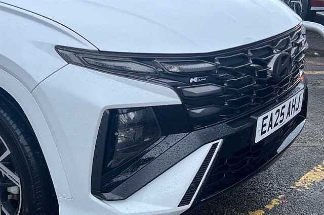 Hyundai TUCSON 1.6 T-GDi N Line SUV 5dr Petrol Hybrid Auto Euro 6 (s/s) (215 ps) White