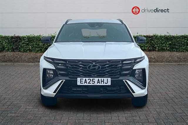 Hyundai TUCSON 1.6 T-GDi N Line SUV 5dr Petrol Hybrid Auto Euro 6 (s/s) (215 ps) White