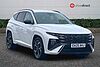 Hyundai TUCSON 1.6 T-GDi N Line SUV 5dr Petrol Hybrid Auto Euro 6 (s/s) (215 ps) White