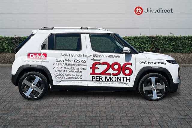 Hyundai INSTER Long Range 49kWh 02 SUV 5dr Electric Auto (115 ps) White