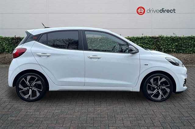 Hyundai I10 1.0 T-GDi N Line Hatchback 5dr Petrol Manual Euro 6 (s/s) (90 ps) White