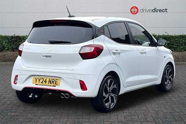 Hyundai I10 1.0 T-GDi N Line Hatchback 5dr Petrol Manual Euro 6 (s/s) (90 ps) White