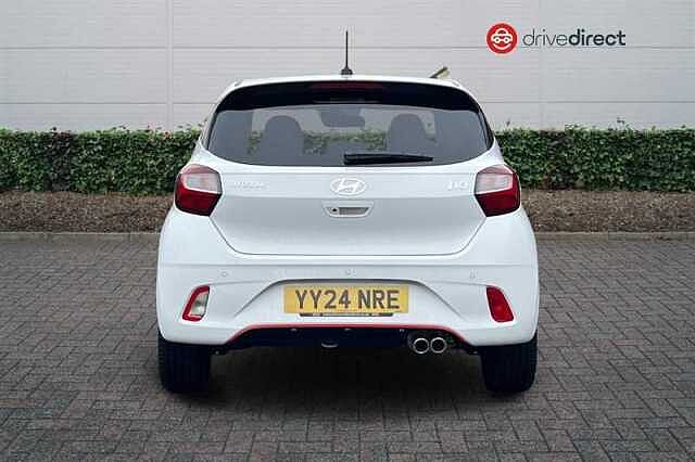 Hyundai I10 1.0 T-GDi N Line Hatchback 5dr Petrol Manual Euro 6 (s/s) (90 ps) White