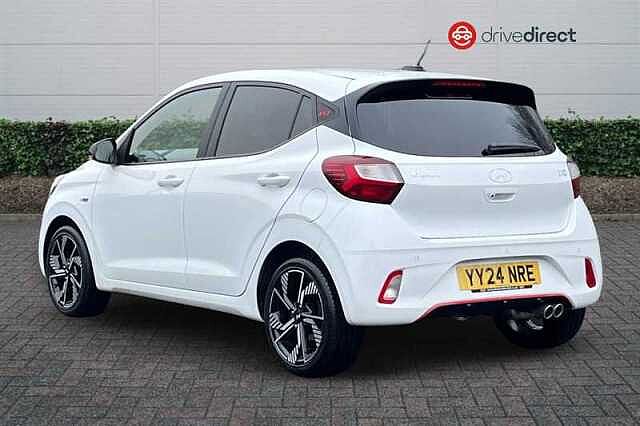 Hyundai I10 1.0 T-GDi N Line Hatchback 5dr Petrol Manual Euro 6 (s/s) (90 ps) White