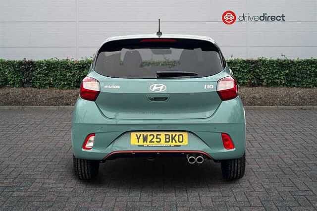 Hyundai I10 1.0 T-GDi N Line Hatchback 5dr Petrol Manual Euro 6 (s/s) (90 ps) Green