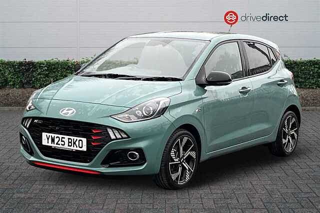 Hyundai I10 1.0 T-GDi N Line Hatchback 5dr Petrol Manual Euro 6 (s/s) (90 ps) Green