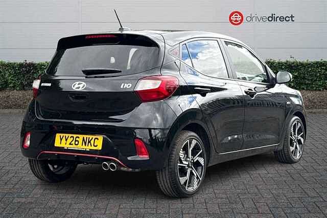 Hyundai I10 1.0 T-GDi N Line Hatchback 5dr Petrol Manual Euro 6 (s/s) (90 ps) Black