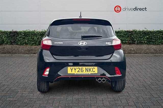 Hyundai I10 1.0 T-GDi N Line Hatchback 5dr Petrol Manual Euro 6 (s/s) (90 ps) Black