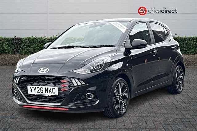 Hyundai I10 1.0 T-GDi N Line Hatchback 5dr Petrol Manual Euro 6 (s/s) (90 ps) Black