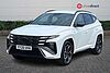 Hyundai TUCSON 1.6T N Line SUV 5dr Petrol Hybrid Auto Euro 6 (s/s) (239 ps) White