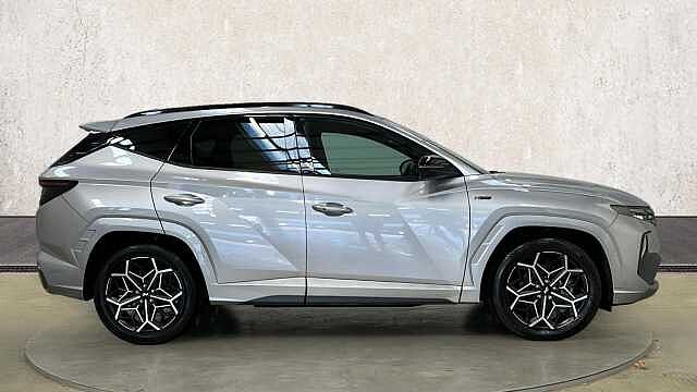 Hyundai TUCSON 1.6 h T-GDi N Line S SUV 5dr Petrol Hybrid Auto Euro 6 (s/s) (230 ps) Silver