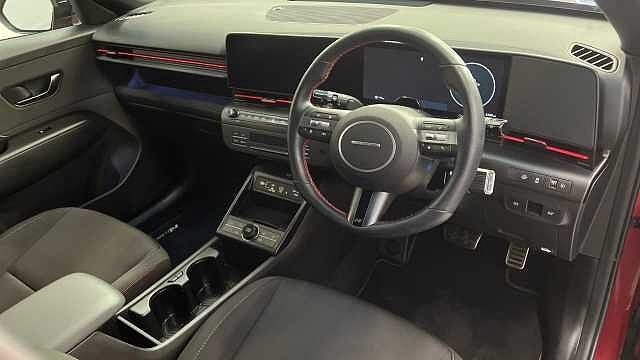 Hyundai KONA 1.6 h-GDi N Line SUV 5dr Petrol Hybrid DCT Euro 6 (s/s) (141 ps) Red