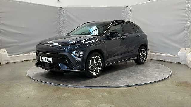 Hyundai KONA 1.6 h-GDi N Line S SUV 5dr Petrol Hybrid DCT Euro 6 (s/s) (129 ps) Denim Blue (2TR)