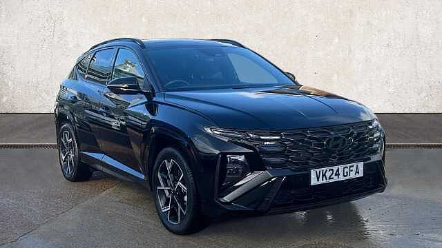 Hyundai TUCSON 1.6 T-GDi MHEV N Line S SUV 5dr Petrol Hybrid DCT Euro 6 (s/s) (160 ps) Black