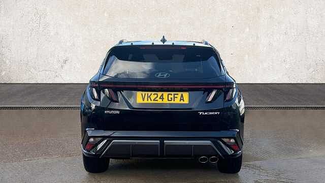 Hyundai TUCSON 1.6 T-GDi MHEV N Line S SUV 5dr Petrol Hybrid DCT Euro 6 (s/s) (160 ps) Black