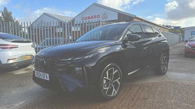 Hyundai TUCSON 1.6 T-GDi MHEV N Line S SUV 5dr Petrol Hybrid DCT Euro 6 (s/s) (160 ps) Black