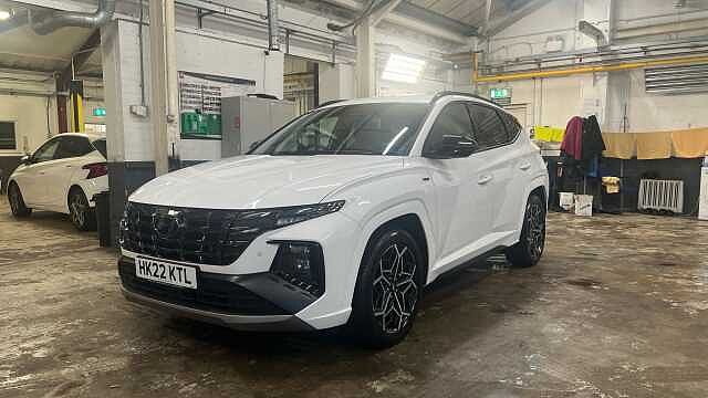 Hyundai TUCSON 1.6 T-GDi N Line SUV 5dr Petrol Manual Euro 6 (s/s) (150 ps) White