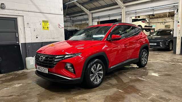 Hyundai TUCSON 1.6 T-GDi MHEV SE Connect SUV 5dr Petrol Hybrid DCT Euro 6 (s/s) (150 ps) Engine Red