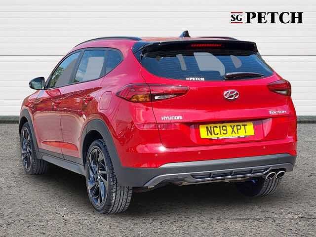 Hyundai TUCSON 1.6 TGDi 177 N Line 5dr 2WD DCT Red