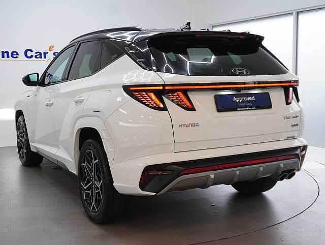 Hyundai TUCSON 1.6 h T-GDi N Line SUV 5dr Petrol Hybrid Auto Euro 6 (s/s) (230 ps) Atlas White