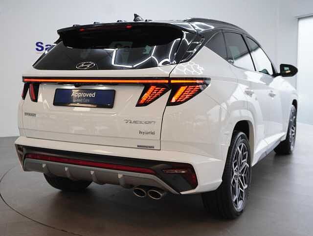 Hyundai TUCSON 1.6 h T-GDi N Line SUV 5dr Petrol Hybrid Auto Euro 6 (s/s) (230 ps) Atlas White
