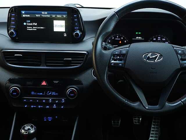 Hyundai TUCSON 1.6 T-GDi N Line SUV 5dr Petrol Manual Euro 6 (s/s) (177 ps) Phantom Black