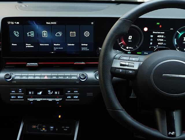 Hyundai KONA 1.6 h-GDi N Line SUV 5dr Petrol Hybrid DCT Euro 6 (s/s) (138 ps) Atlas White