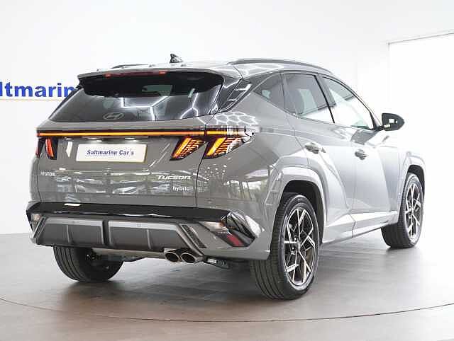 Hyundai TUCSON 1.6 T-GDi N Line SUV 5dr Petrol Hybrid Auto Euro 6 (s/s) (215 ps) Grey