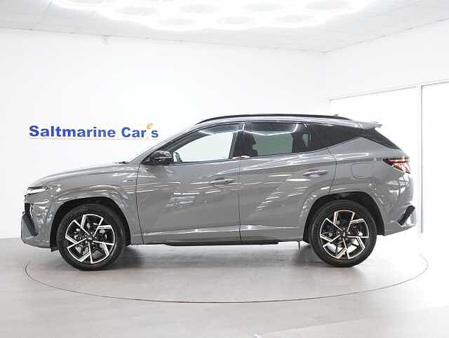 Hyundai TUCSON 1.6 T-GDi N Line SUV 5dr Petrol Hybrid Auto Euro 6 (s/s) (215 ps) Grey