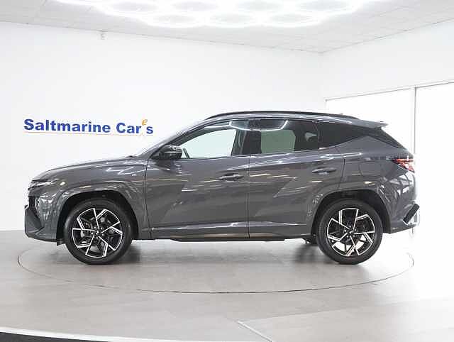 Hyundai TUCSON 1.6 T-GDi N Line SUV 5dr Petrol Hybrid Auto Euro 6 (s/s) (215 ps) Ecotronic Grey