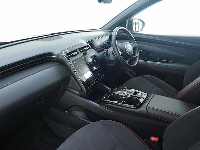 Hyundai TUCSON 1.6 h T-GDi N Line SUV 5dr Petrol Hybrid Auto Euro 6 (s/s) (230 ps) Engine Red